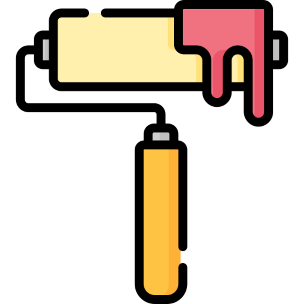 paint roller icon design png