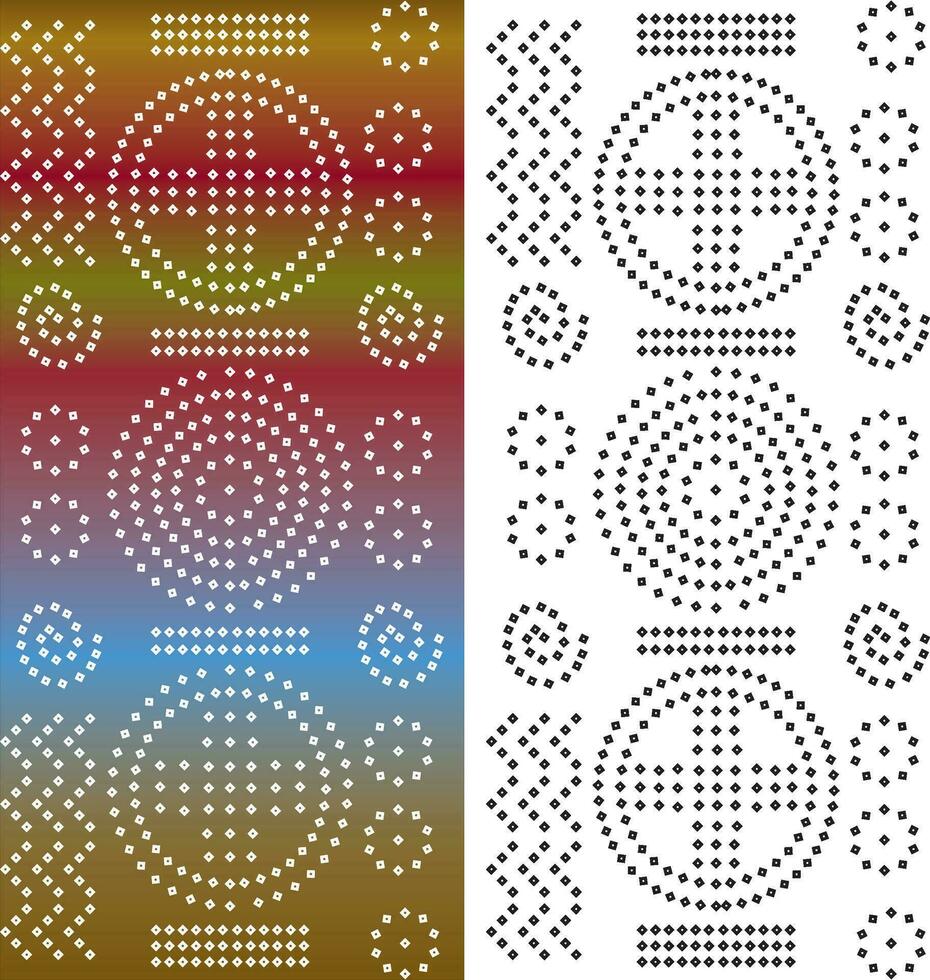 rounded square dots fabrics artwork vector