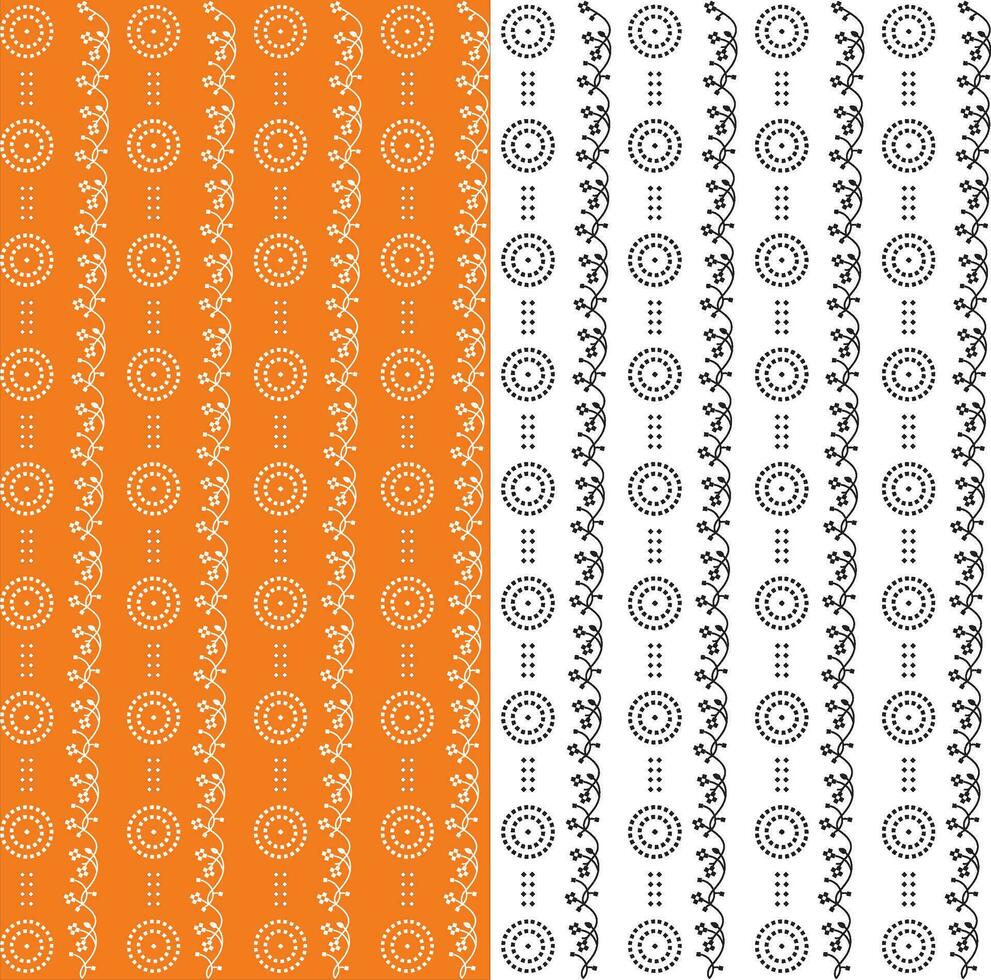 Abstract circle geometric dots seamless pattern on beige background. For textile or paper can be used. vector