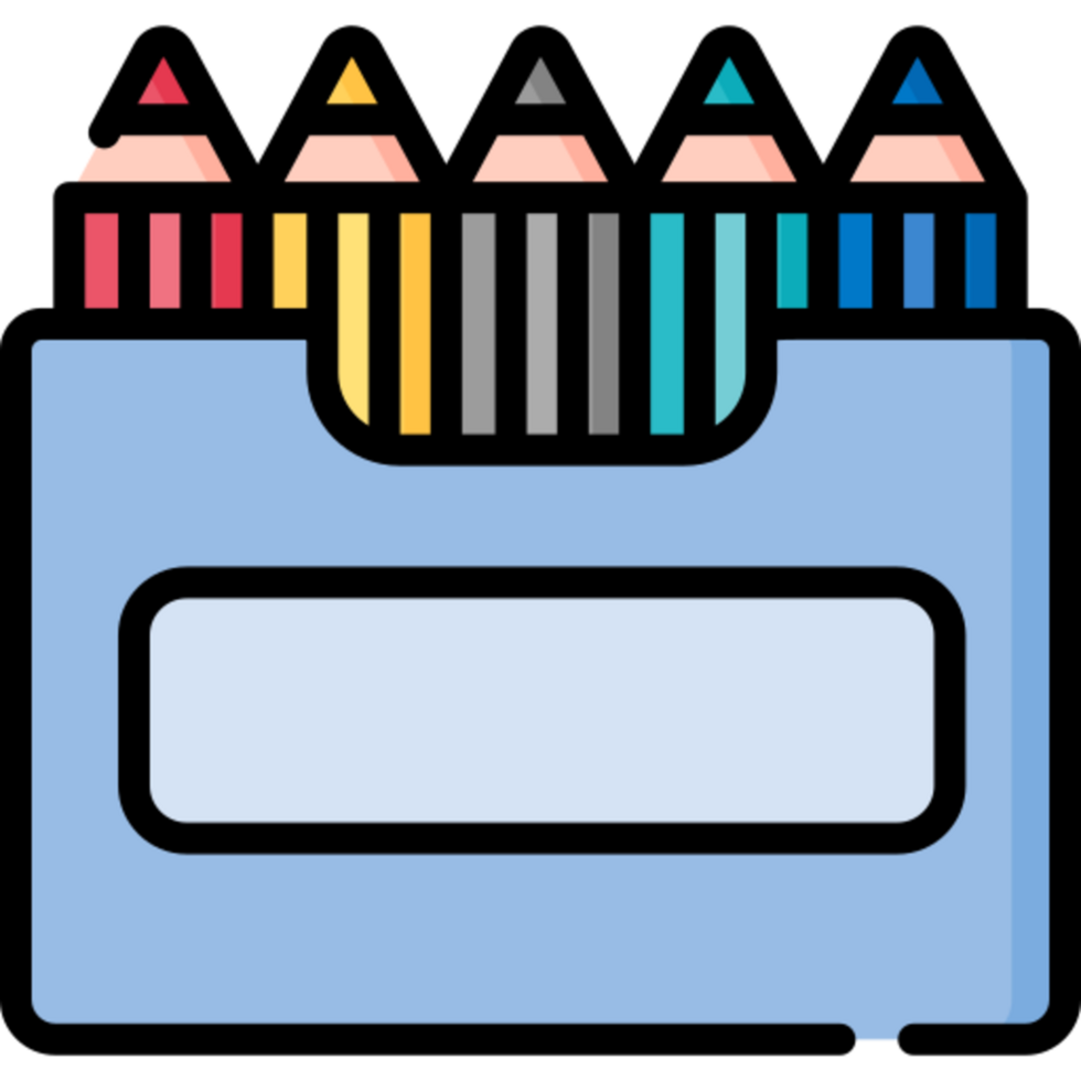 colored pencils icon design png