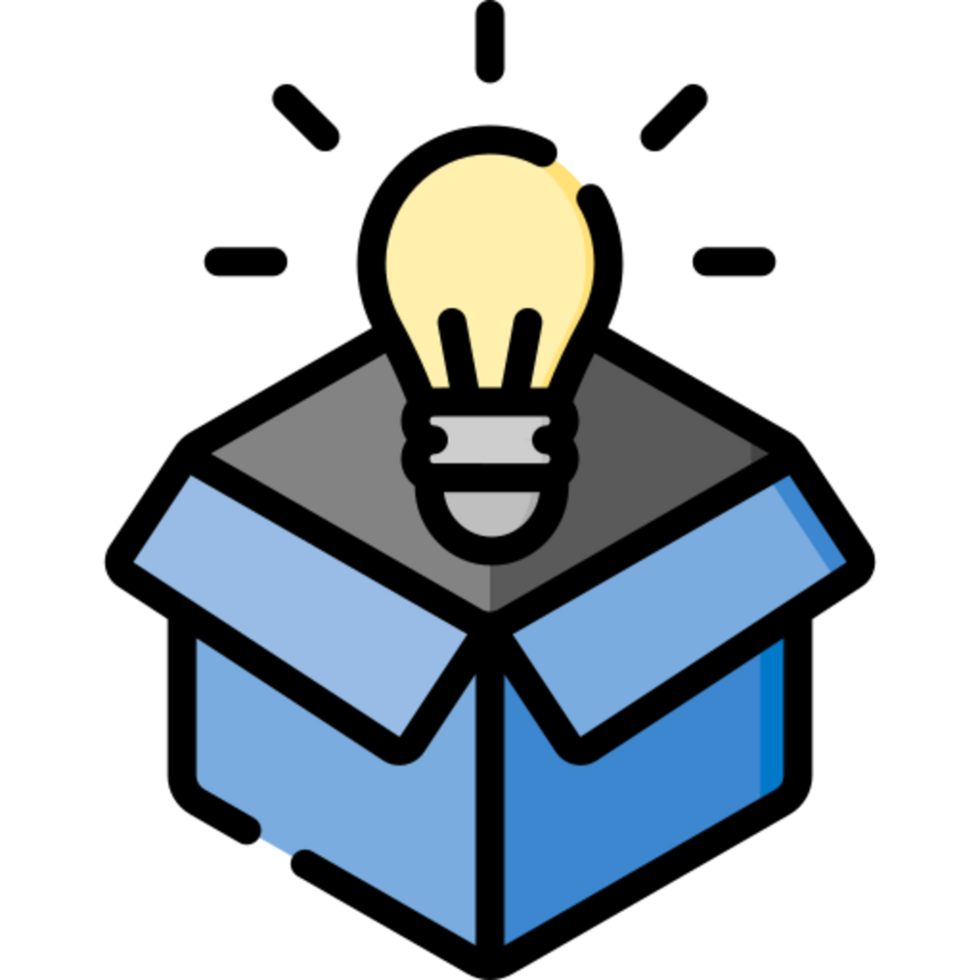 think outside the box icon design png