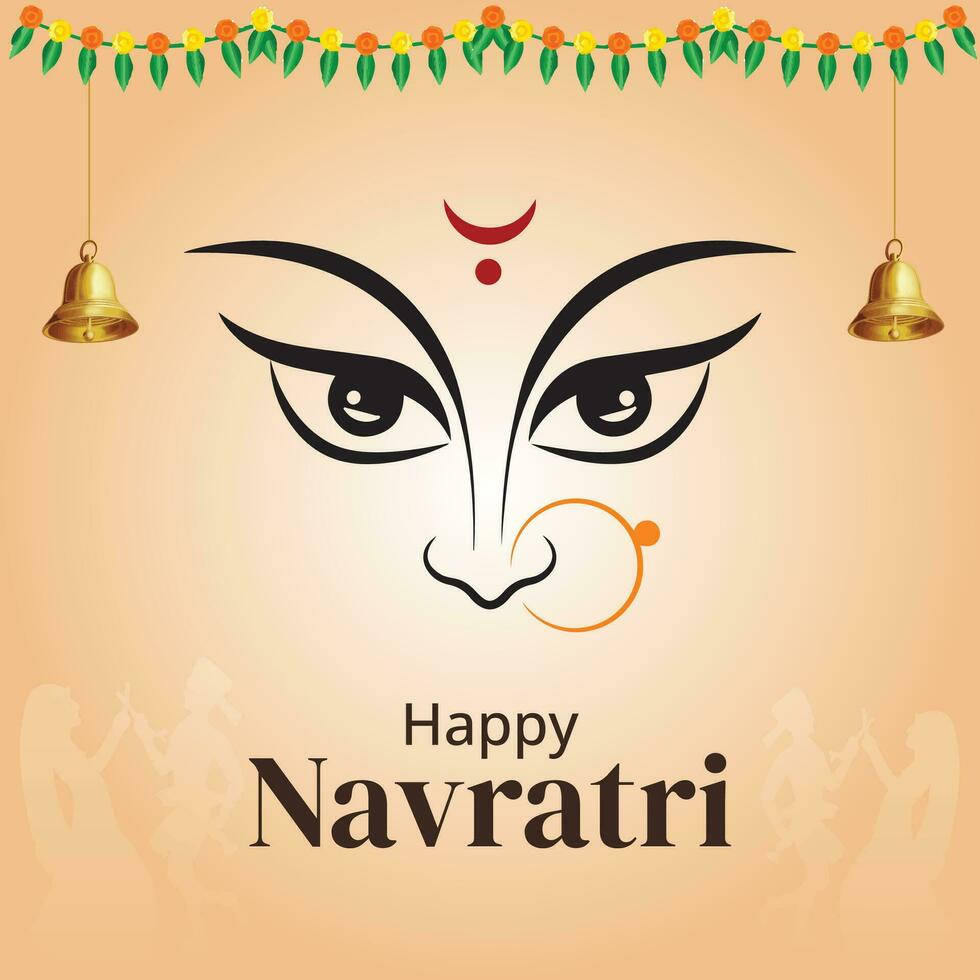 Happy Navratri Post vector