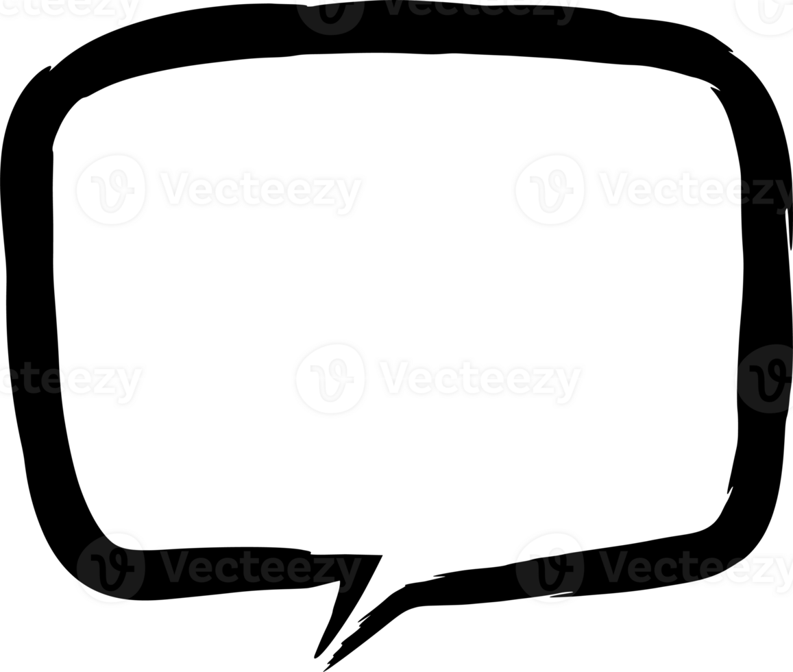 Bubble for speech design. Transparent background. png