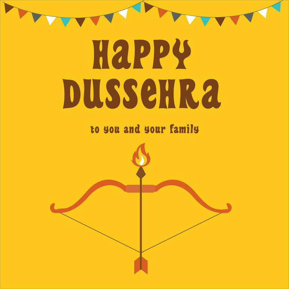 contento dussehra social medios de comunicación gratis modelo vector