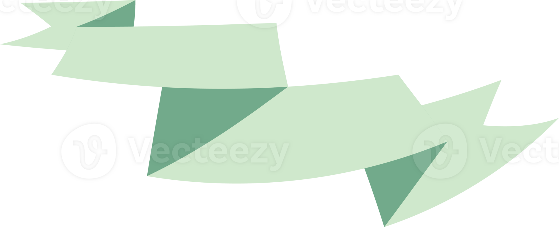 Ribbon banner on transparent background. png