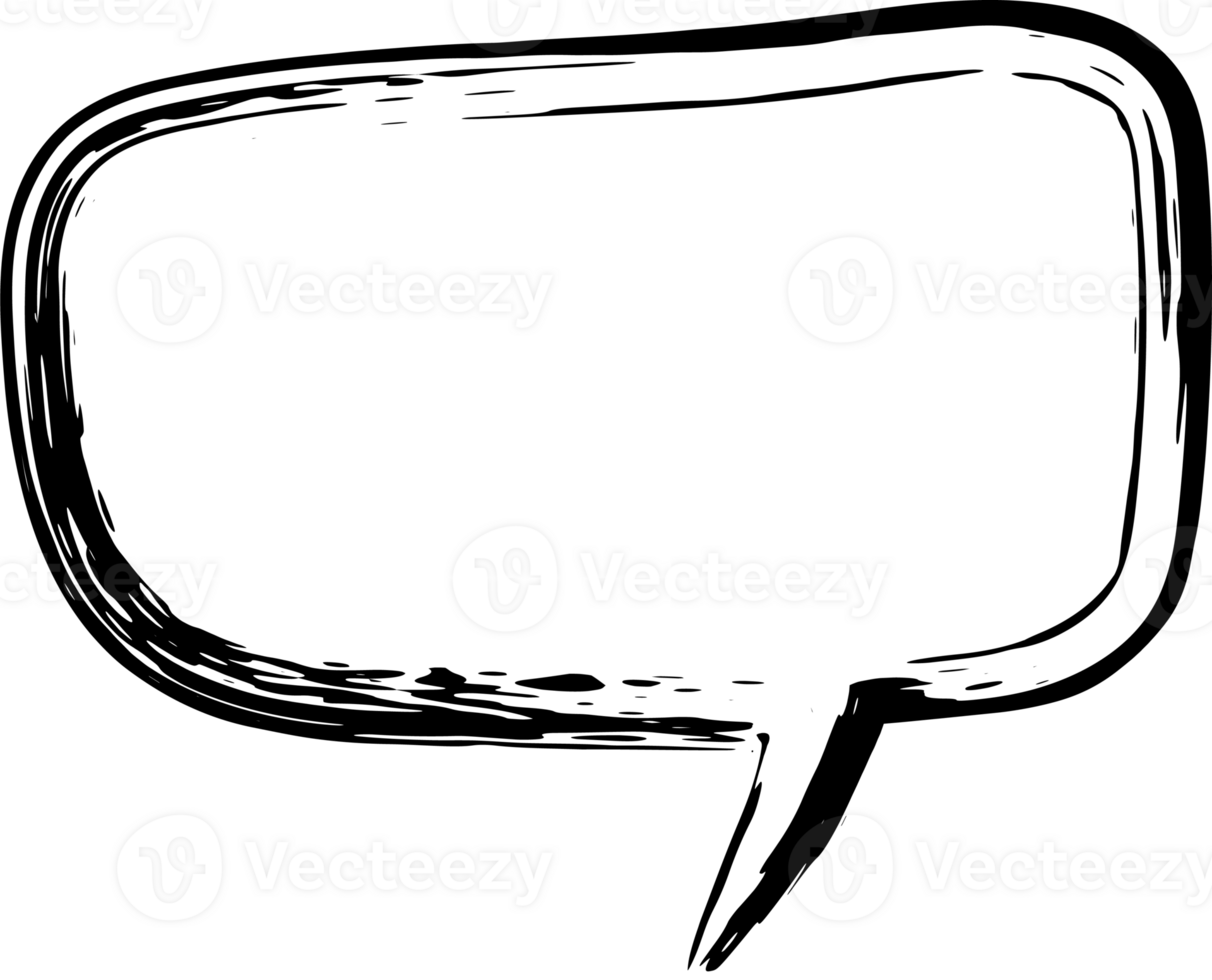 Bubble for speech design. Transparent background. png