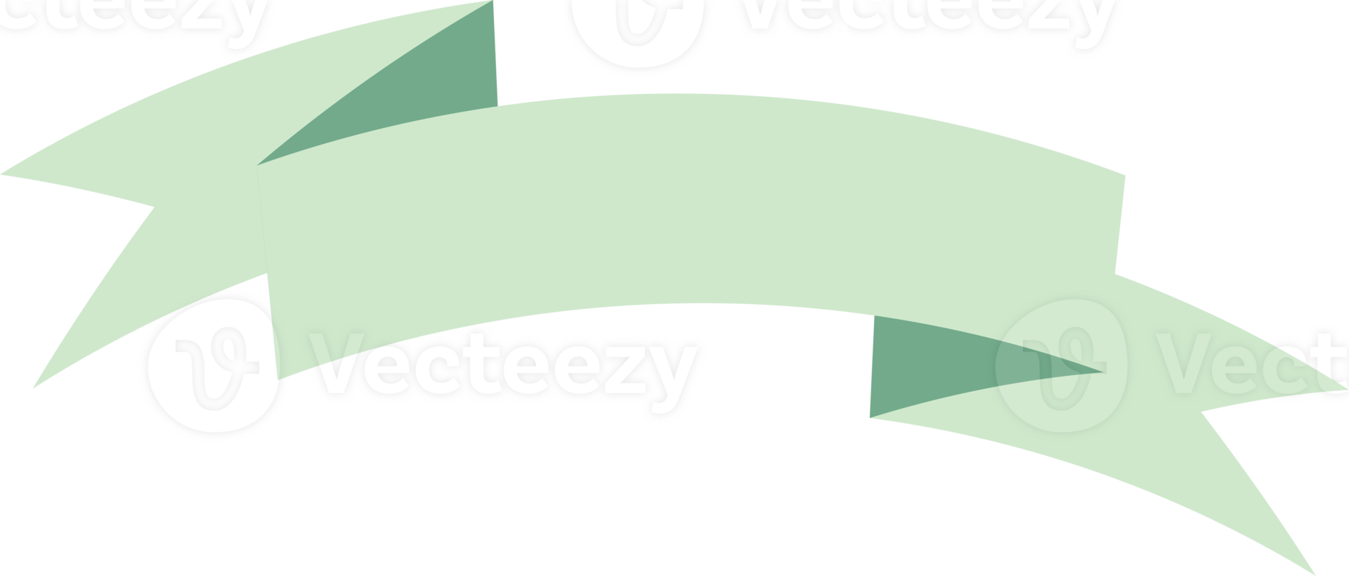 Ribbon banner on transparent background. png