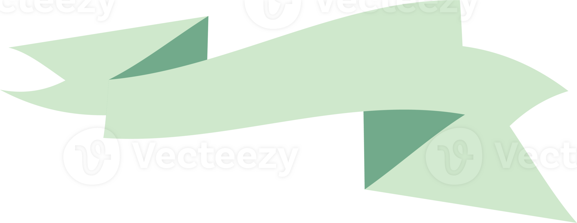 Ribbon banner on transparent background. png