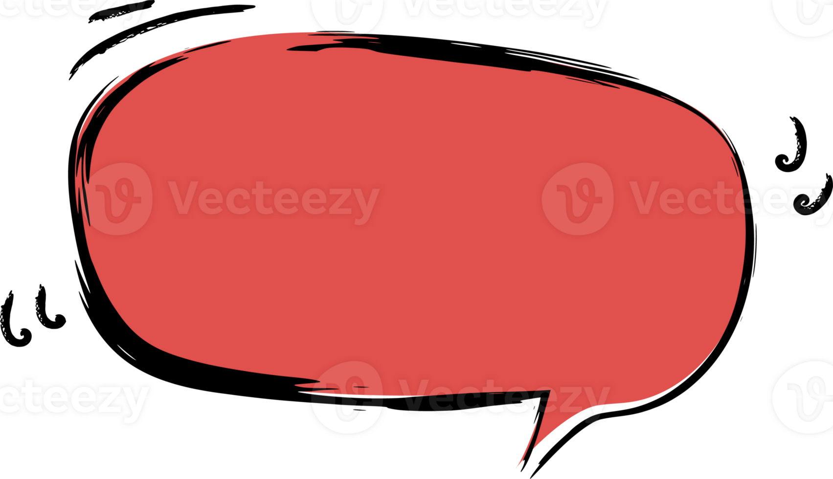 Bubble for speech design. Transparent background. png