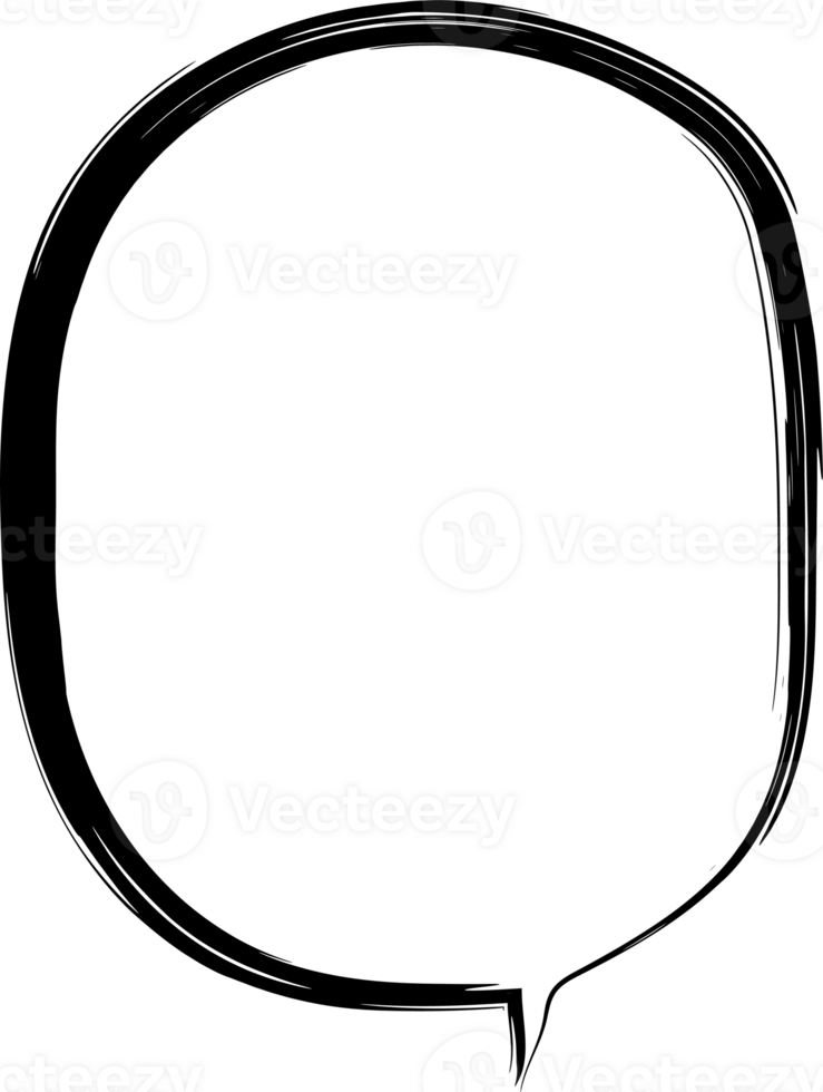 Bubble for speech design. Transparent background. png