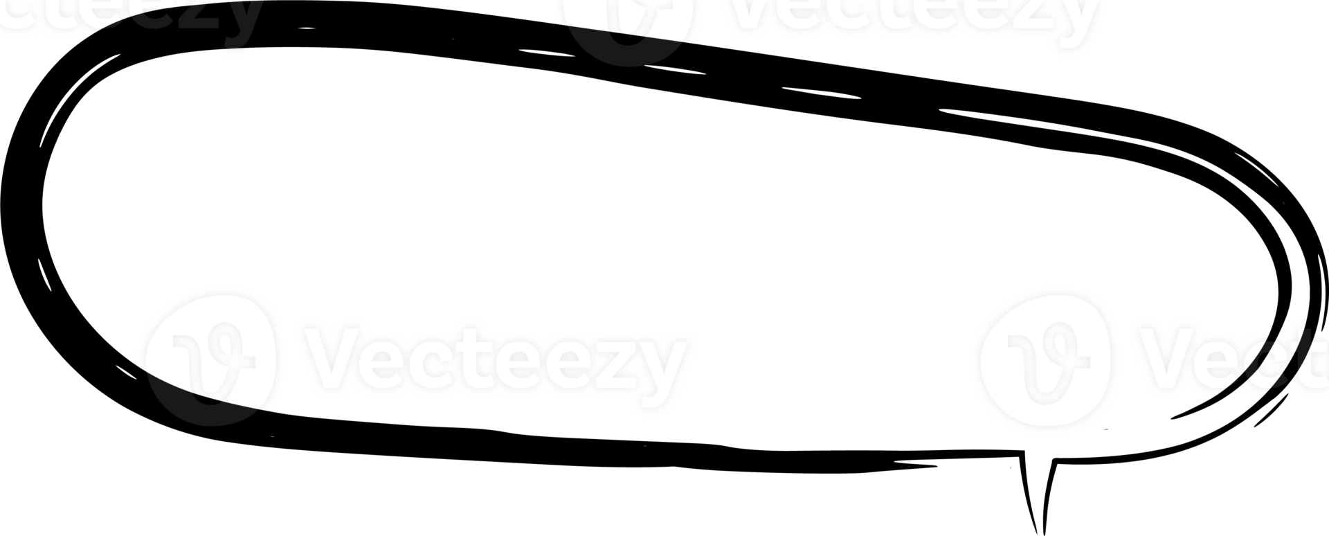 Bubble for speech design. Transparent background. png