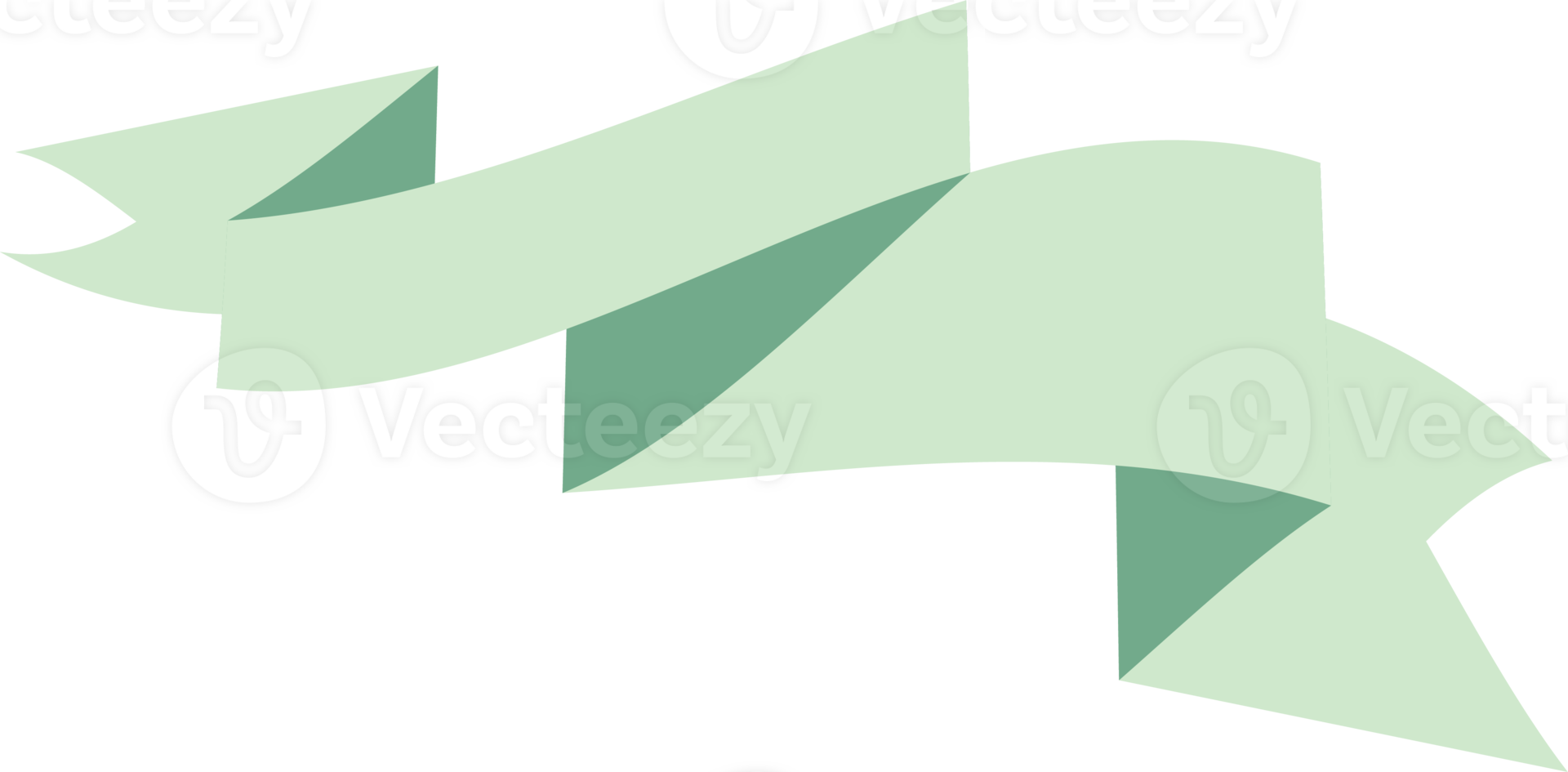 Ribbon banner on transparent background. png