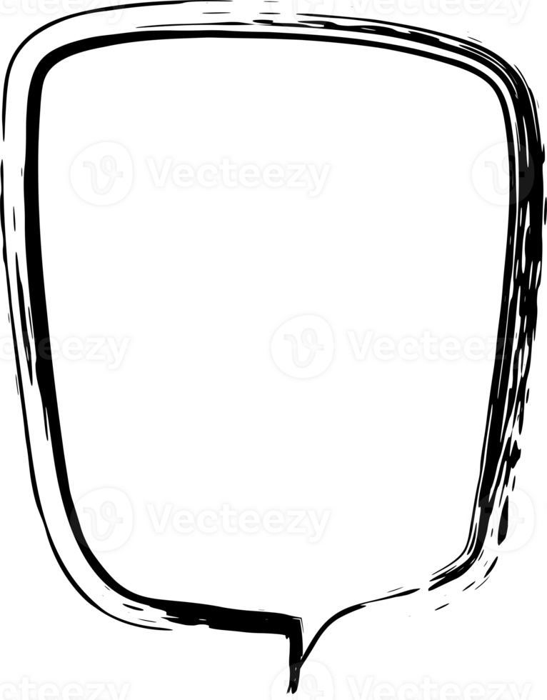 Bubble for speech design. Transparent background. png