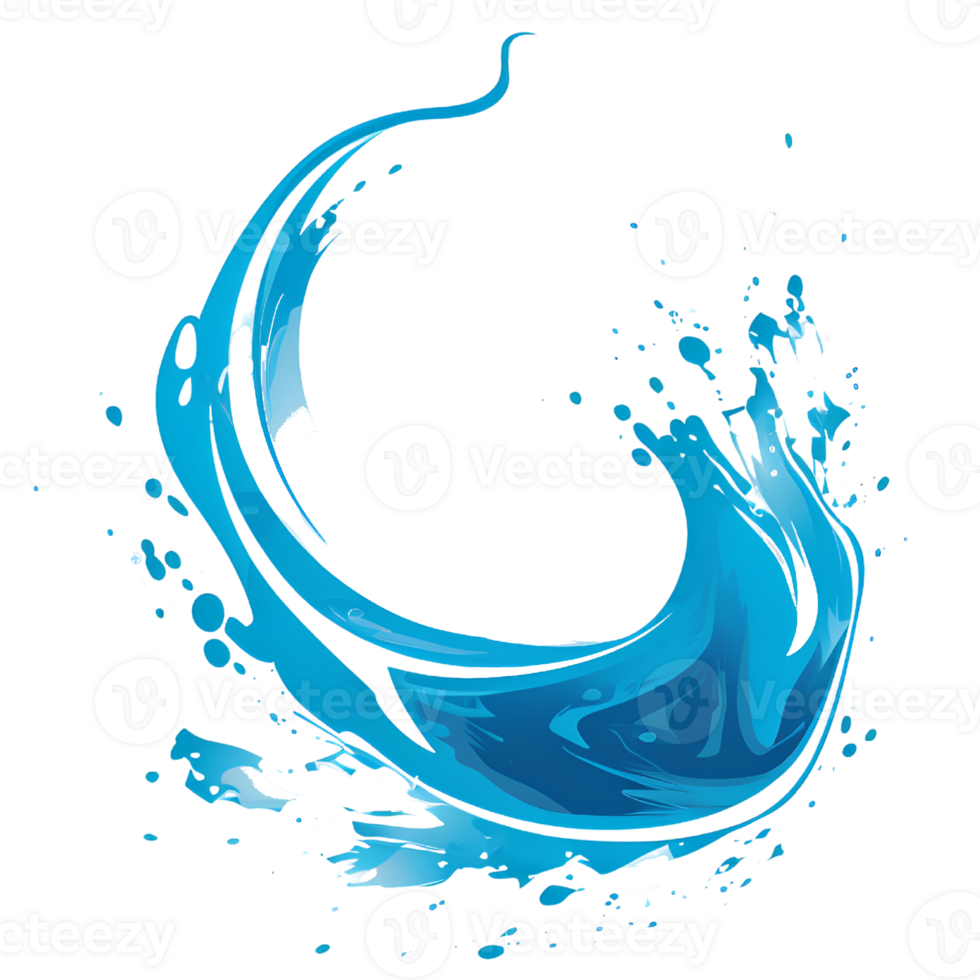 water splatter colorful ai generative png
