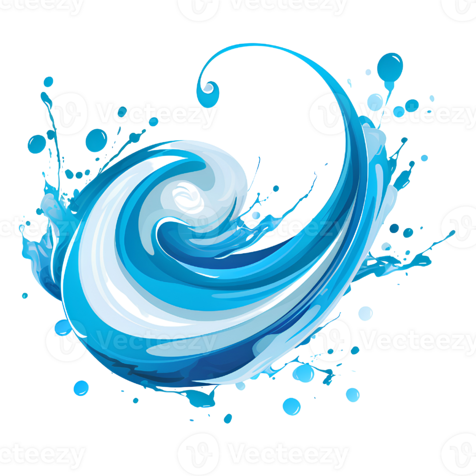 water splatter colorful ai generative png