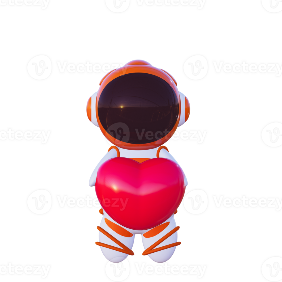 cute astronaut 3d png