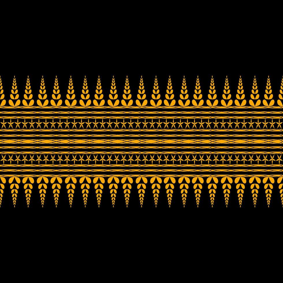 Geometric shapes are designed into local fabric patterns. Vector, Ethnic, background, Asian vector