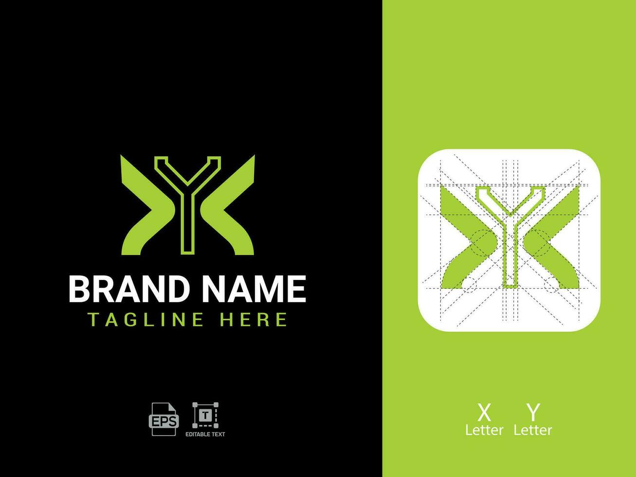 x y abstract letter logo vector