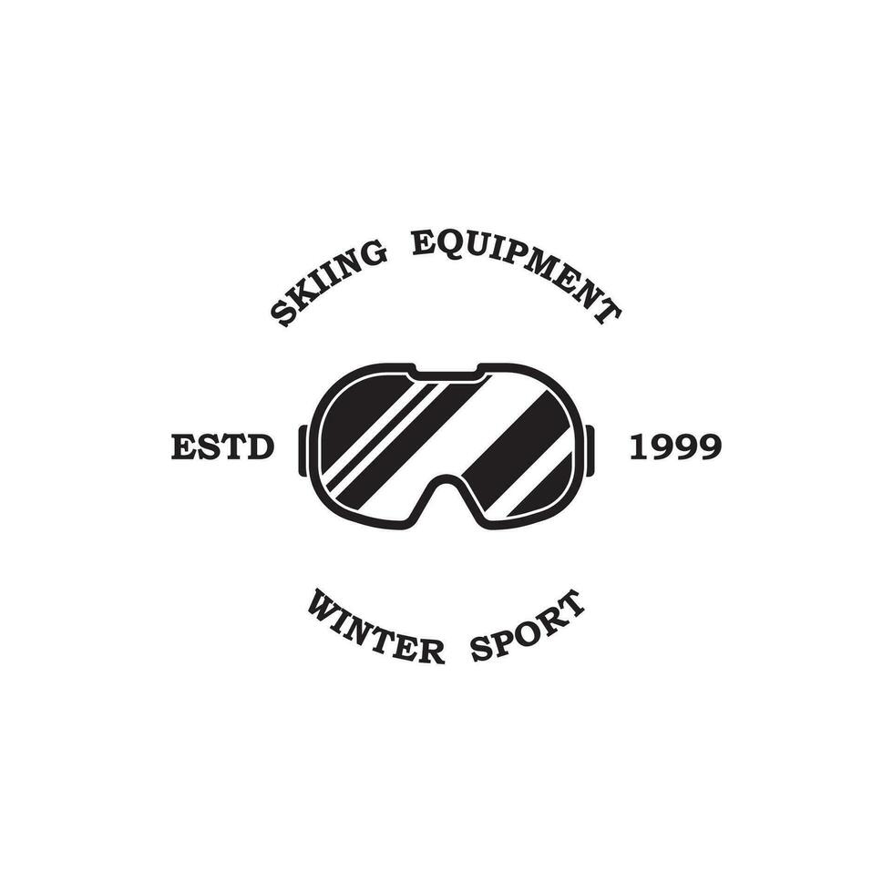 ski logo vector icon illustration design