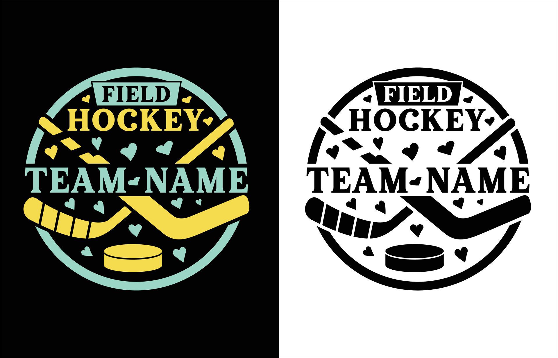 Field hockey team name t shirt design 29329228 Vector Art at Vecteezy