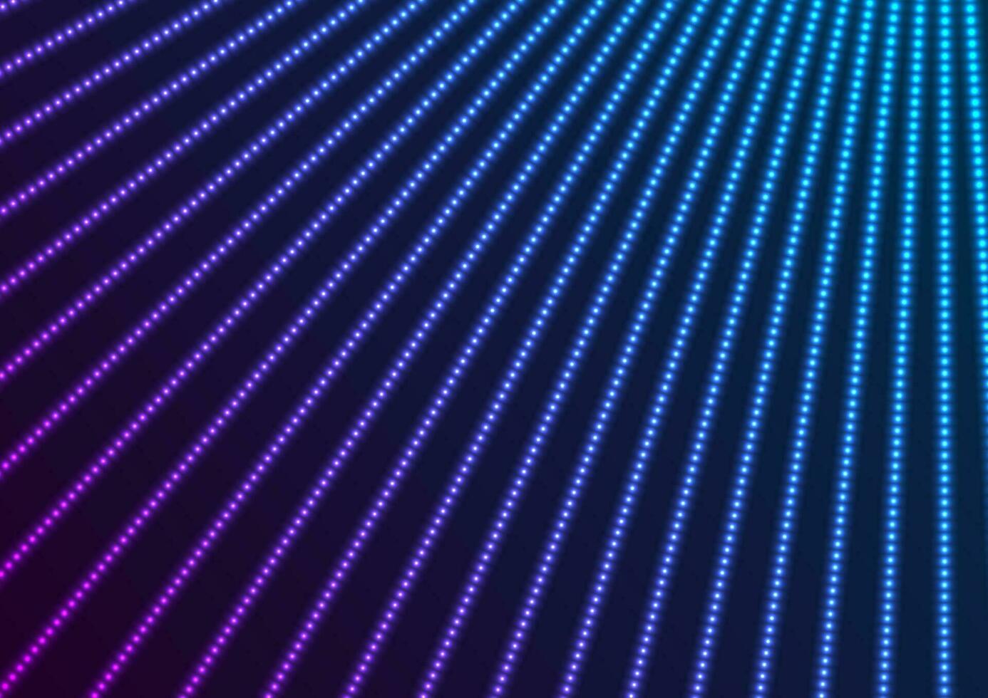 Blue purple neon dotted lines abstract futuristic background vector