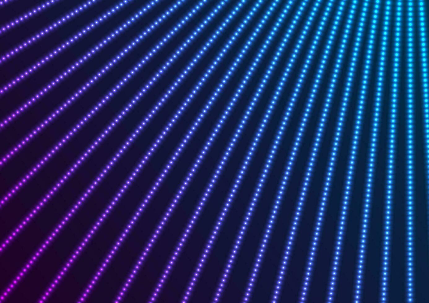 Blue purple neon dotted lines abstract futuristic background vector