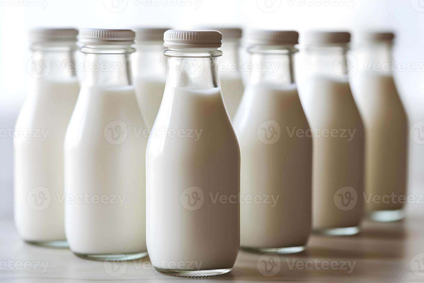 bottles of milk photo