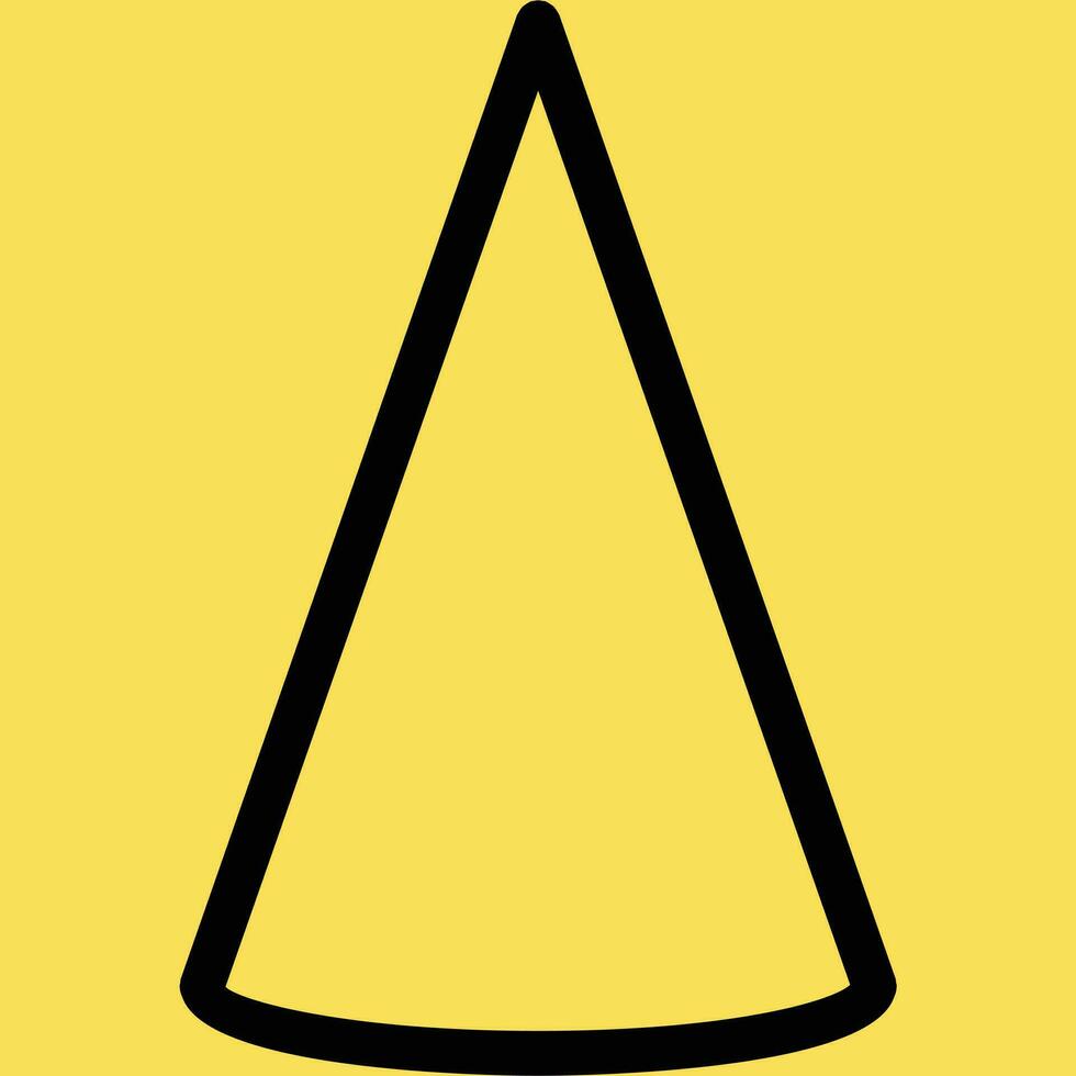 Cone shapes design vector