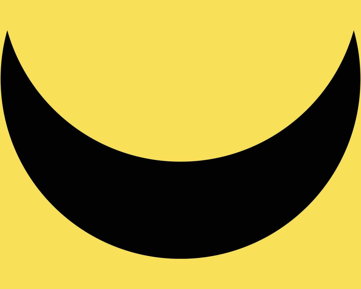 Crescent shapes design vector
