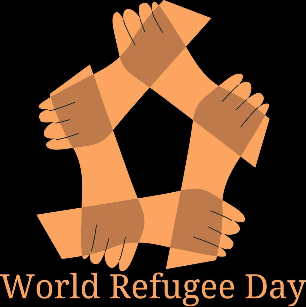 World Refugee Day vector