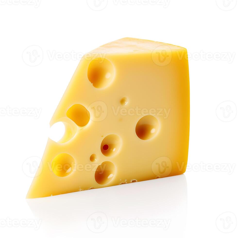 cheese with white background AI Generative photo