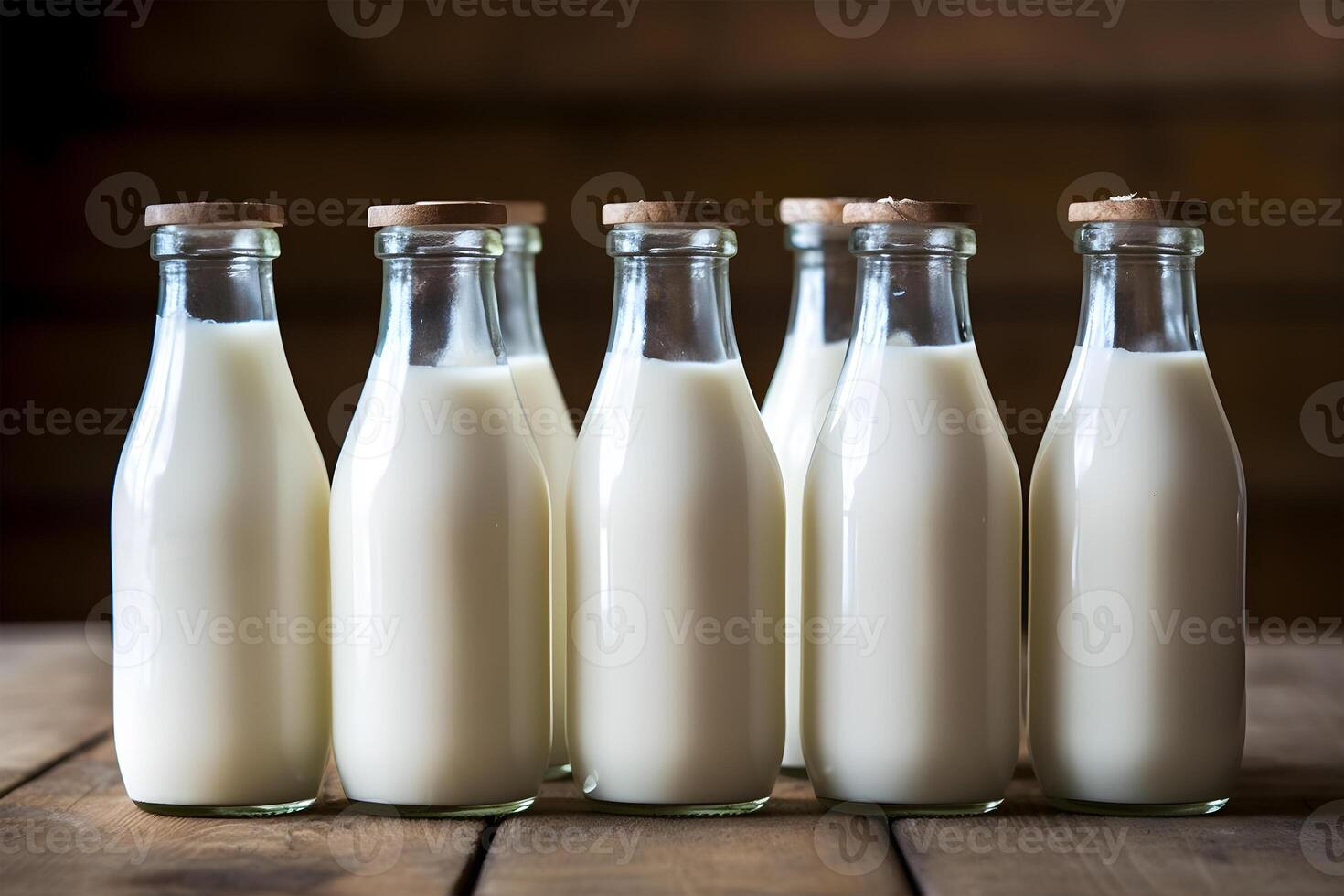 bottles of milk photo