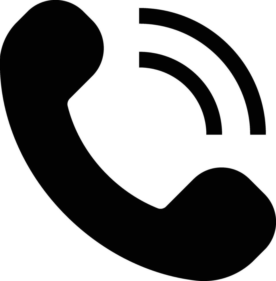 Telephone icon vector and illustration, call icon vector