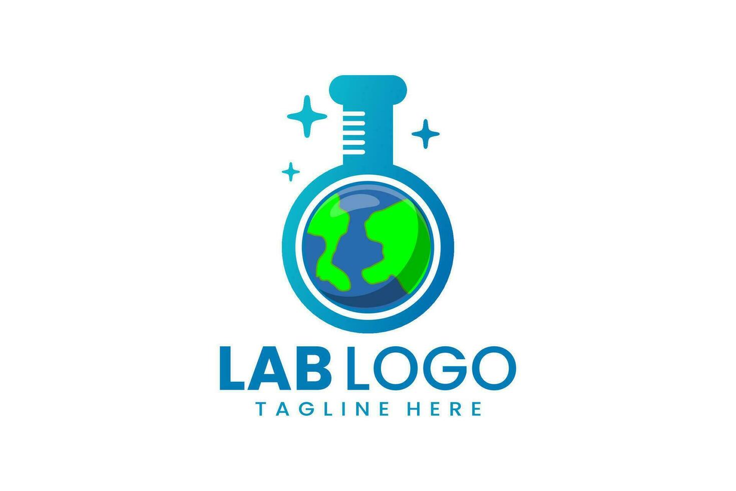 Flat modern simple laboratory logo template icon symbol vector design illustration