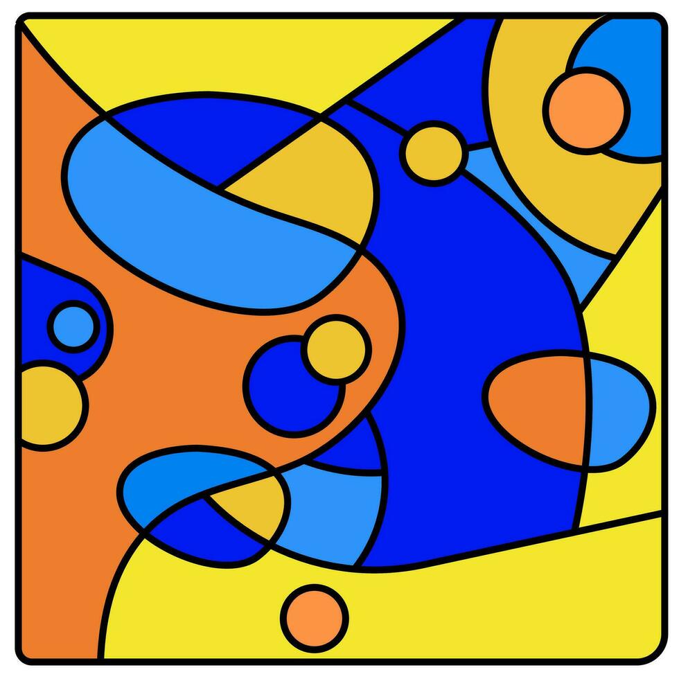 Abstact  Colorfun Composition Design Vector