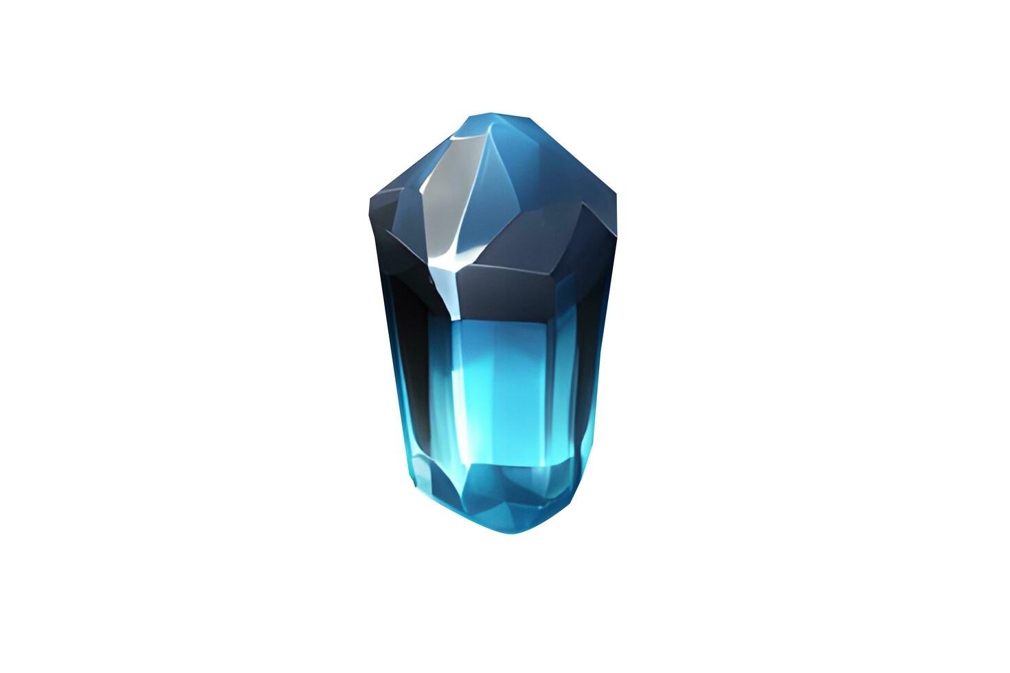 3D Black Diamond Gemstone photo