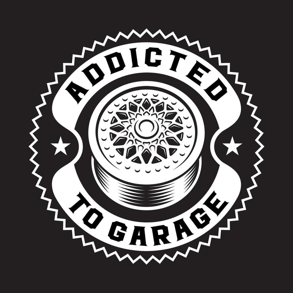 Vector badge car disk