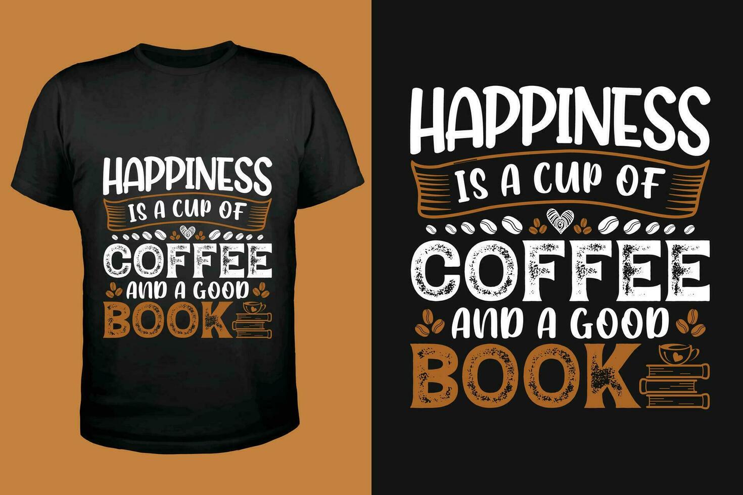 Modern Coffee t-shirt and Sticker Design vector