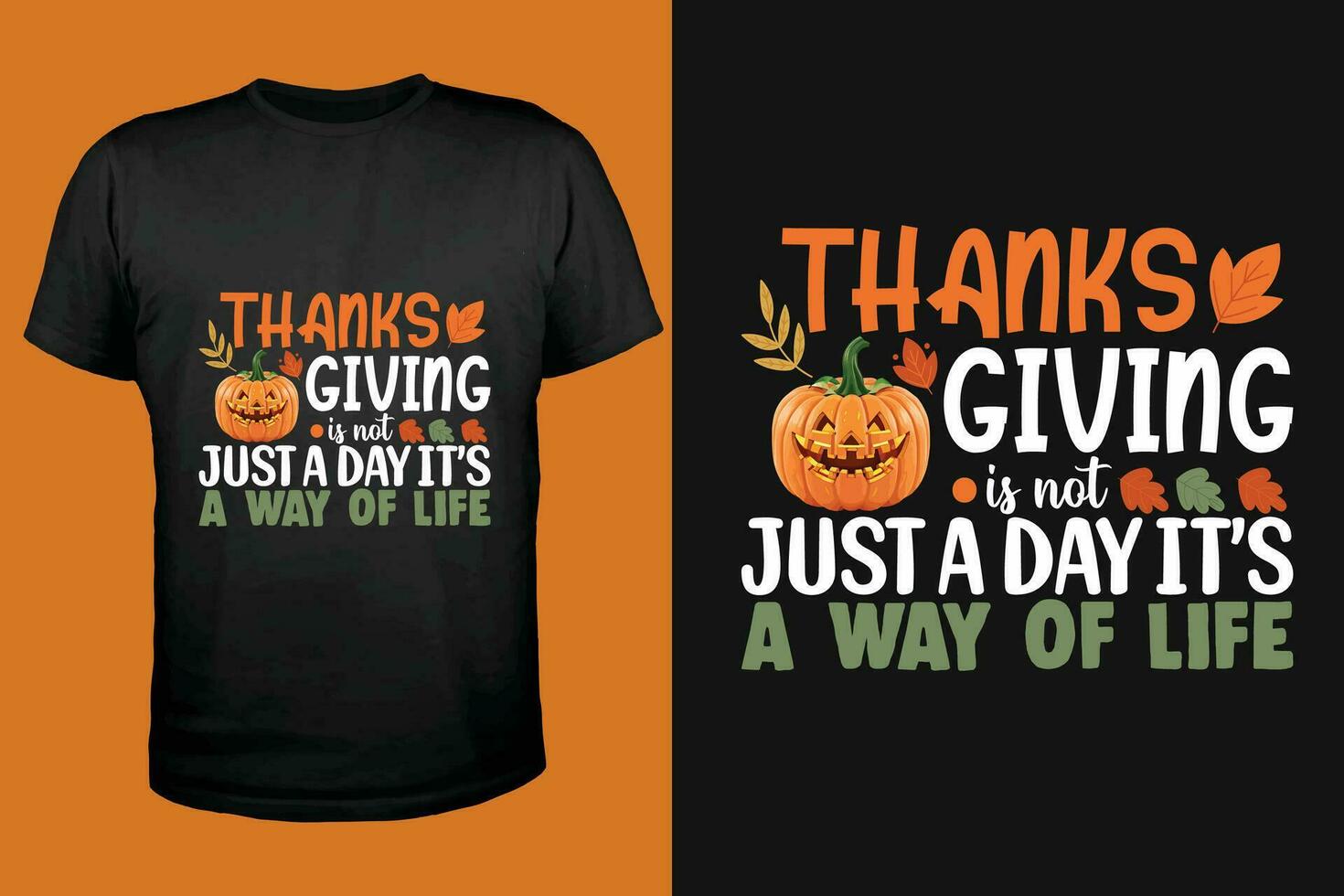 Thanksgiving T-Shirts to Elevate Your Holiday Look vector