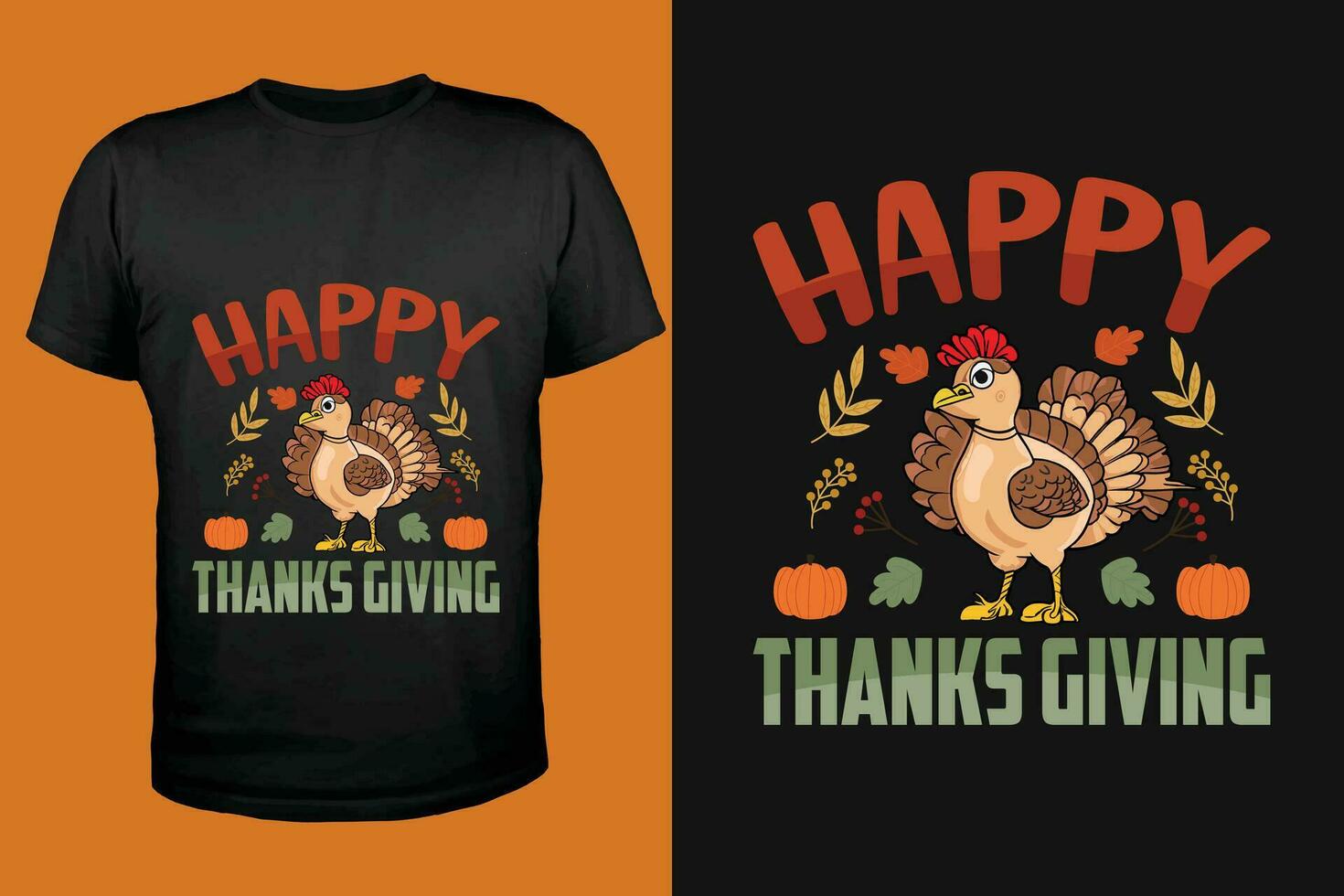 Thanksgiving T-Shirt Ideas for the Whole Crew vector