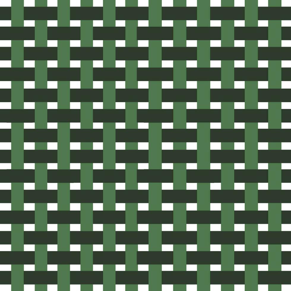 Green grid cloth pattern vector