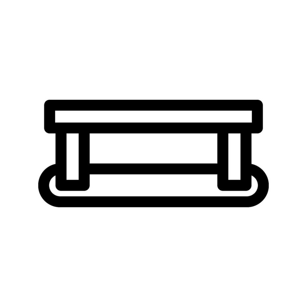Sunbed Icon Vector Symbol Design Illustration