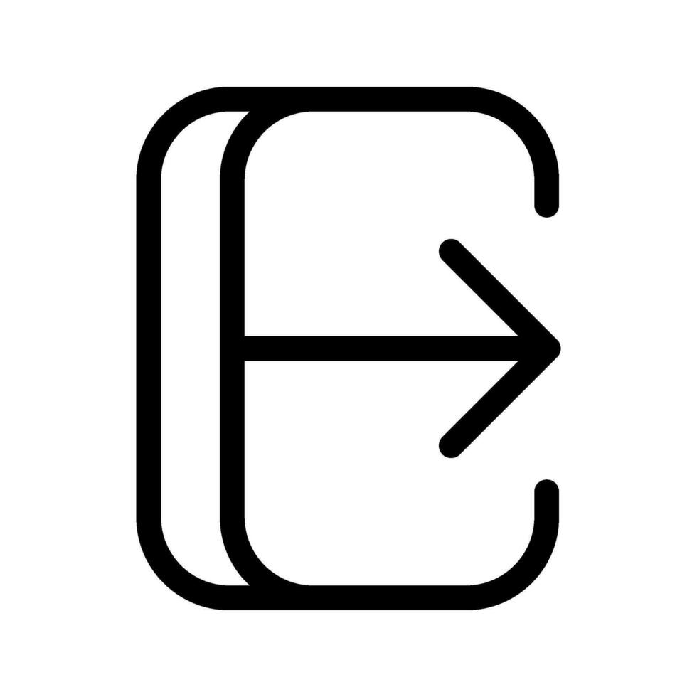 cerrar sesión icono vector símbolo diseño ilustración