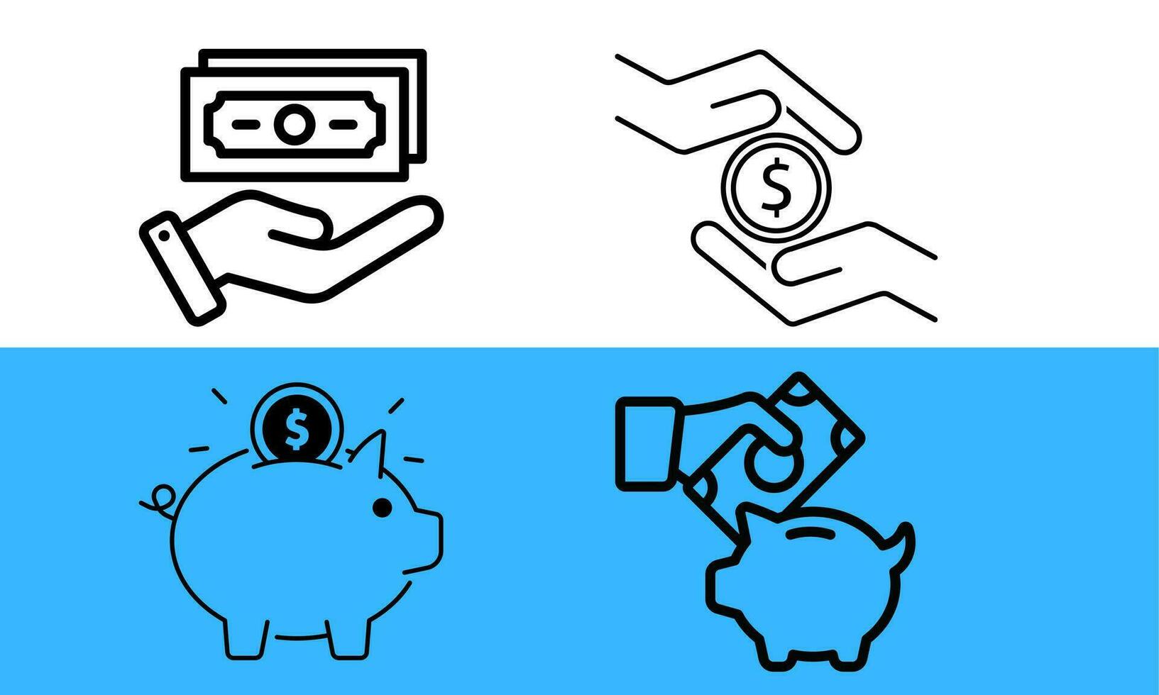 Trolley icons for shopping websites or landing page vector