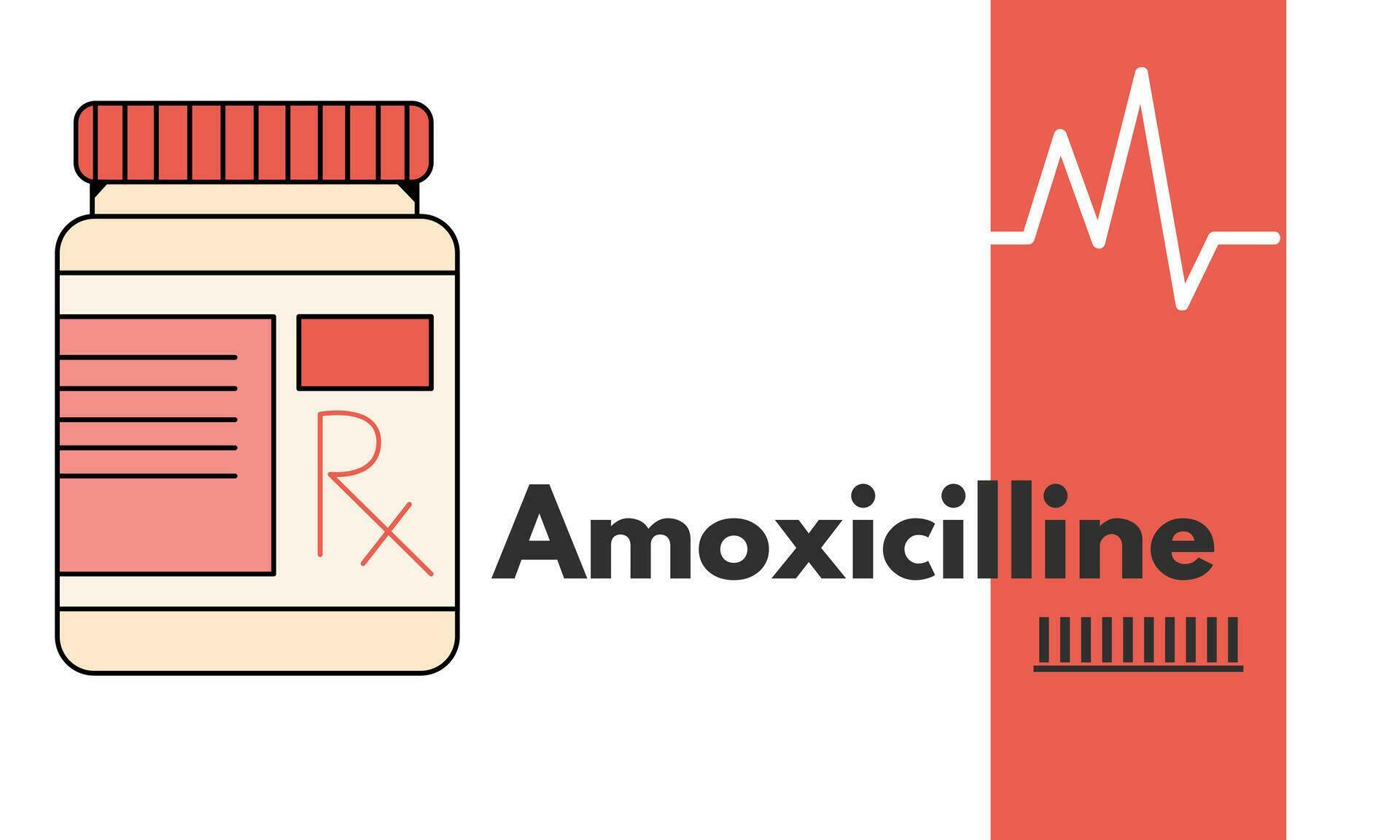 Amoxicillin generic drug name. It is an antibiotic used to treat middle ear infection, strep
