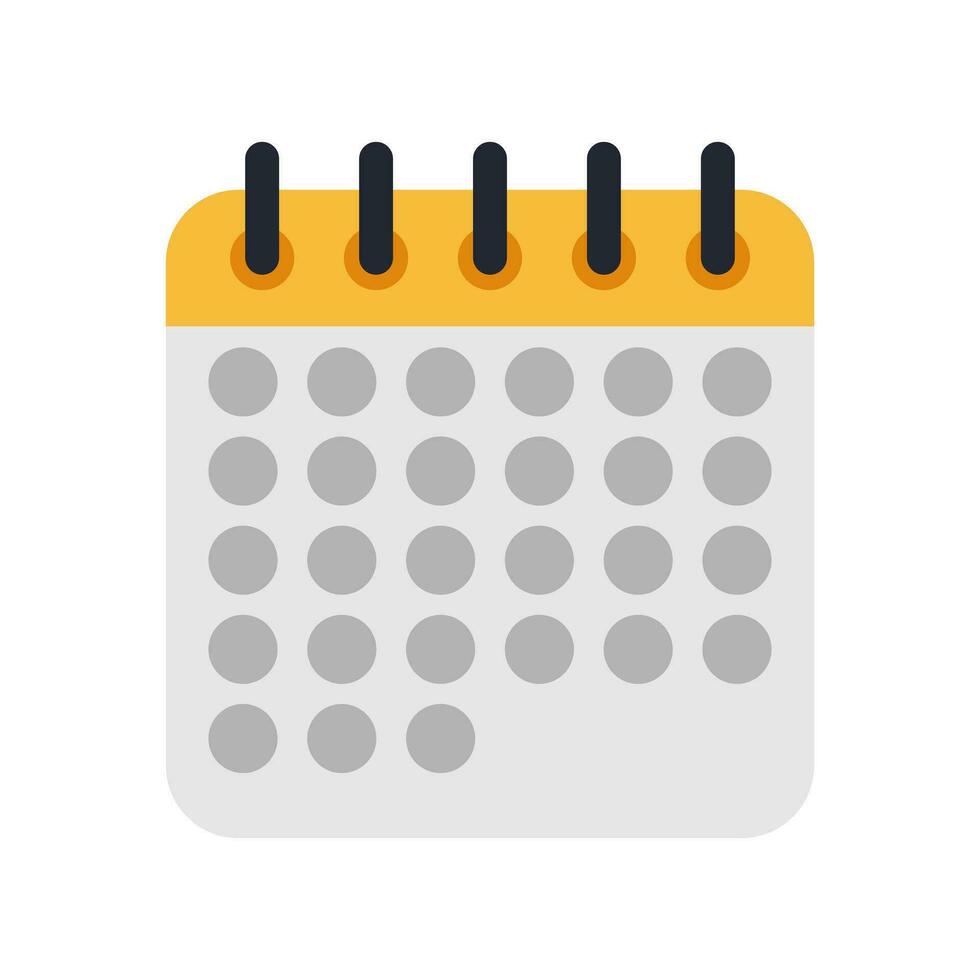 vector icon schedule calendar flat style