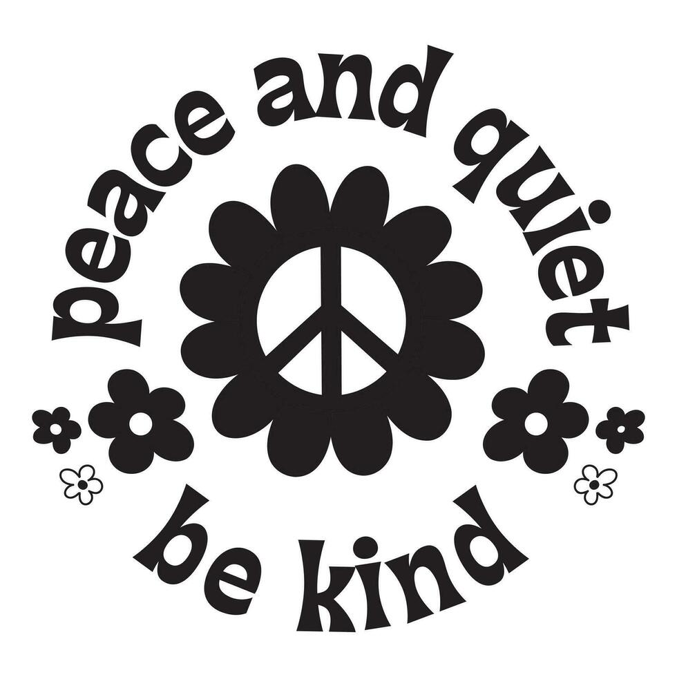 Retro hand drawn groovy badges hippy badges vector illustration