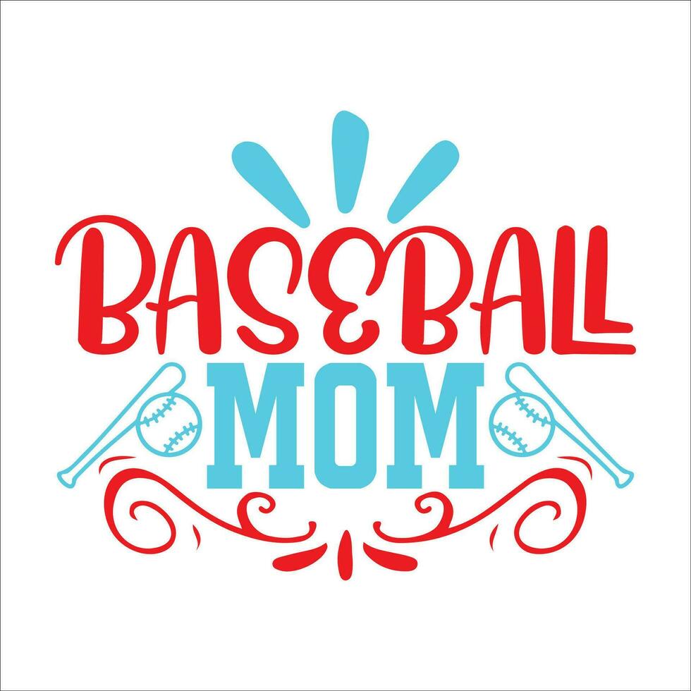 Stylish , fashionable  and awesome Baseball  typography art and illustrator vector