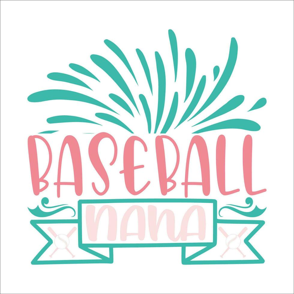 Stylish , fashionable  and awesome Baseball  typography art and illustrator vector