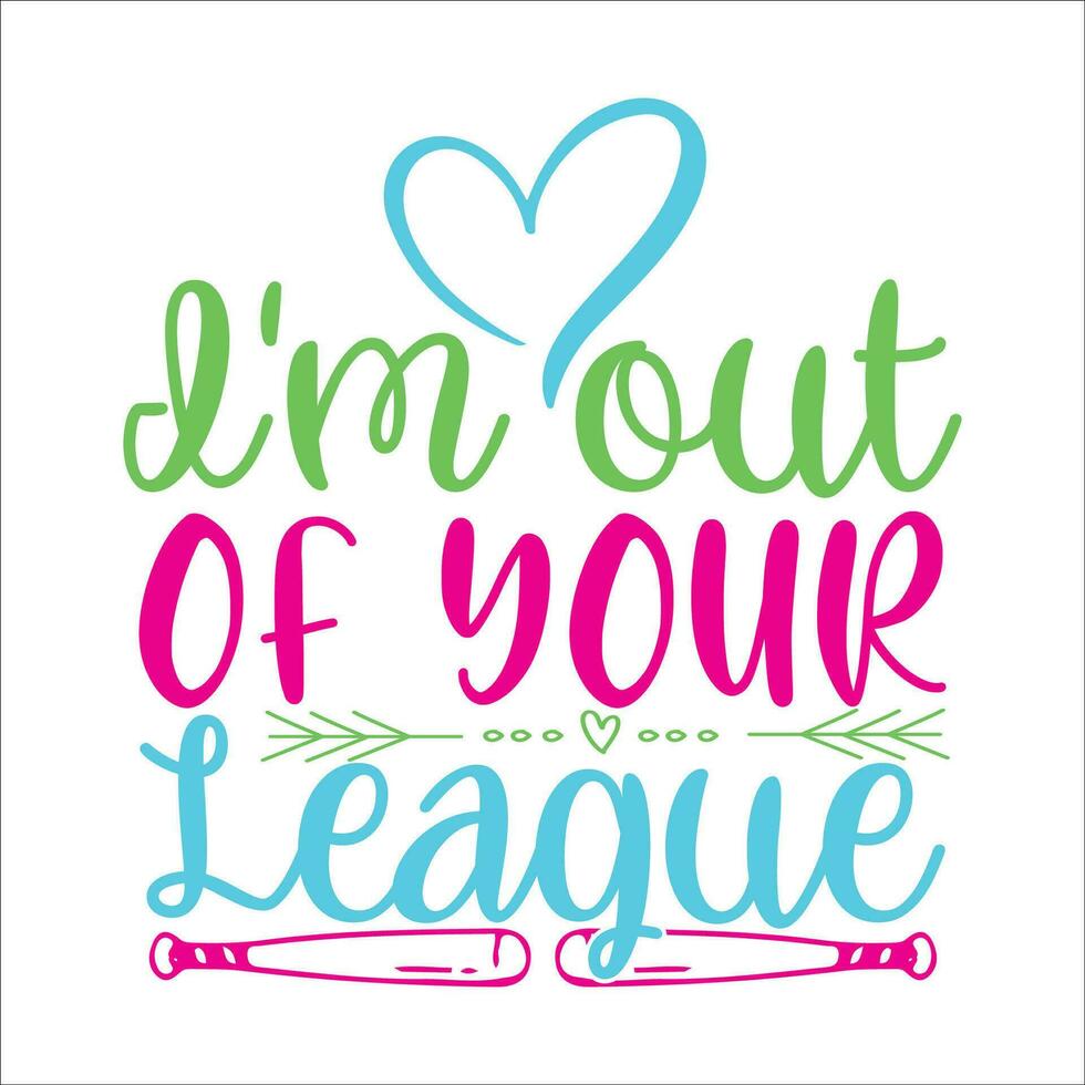 Stylish , fashionable  and awesome Baseball  typography art and illustrator vector